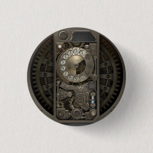 Steampunk Gerät - Rotary Dial Phone. Button