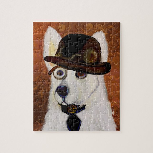 Steampunk German Shepherd Puzzle (Vertikal)