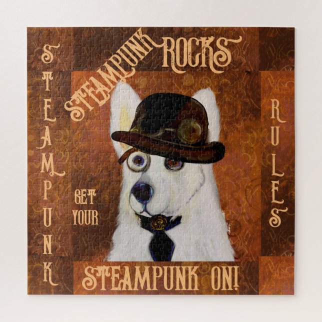 Steampunk German Shepherd Puzzle (Vertikal)