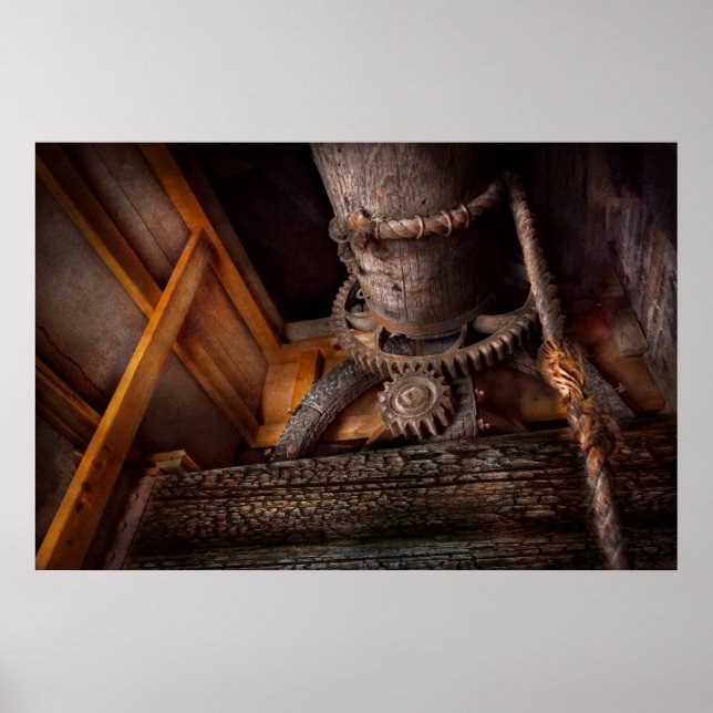 Steampunk - Getriebe - außer Betrieb Poster (Vorne)