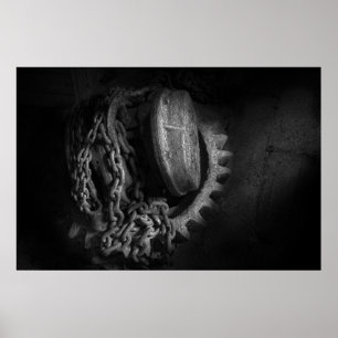 Steampunk - Getriebe - Hoist und Kette Poster