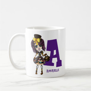 Steampunk Girl Cosplay Fan Benannte Geschenkkunst  Kaffeetasse