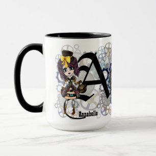 Steampunk Girl Cosplay Fan Benannte Geschenkkunst  Tasse
