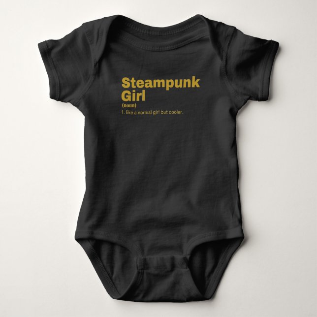 Steampunk Girl - Steampunk Baby Strampler (Vorderseite)