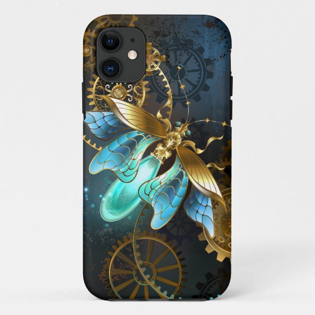 Steampunk Glühwürmchen Case-Mate iPhone Hülle (Rückseite)