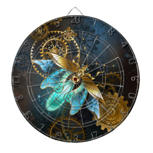 Steampunk Glühwürmchen Dartscheibe