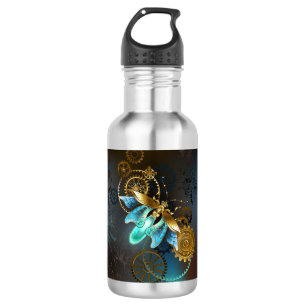 Steampunk-Glühwürmchen Edelstahlflasche