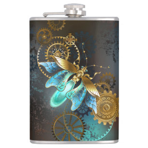 Steampunk-Glühwürmchen Flachmann