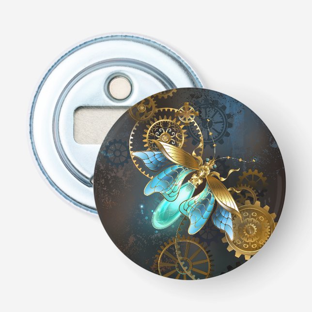 Steampunk Glühwürmchen Flaschenöffner (Vorderseite)