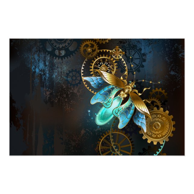 Steampunk-Glühwürmchen Poster (Vorderseite)