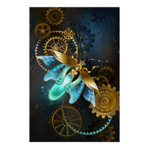 Steampunk Glühwürmchen Poster