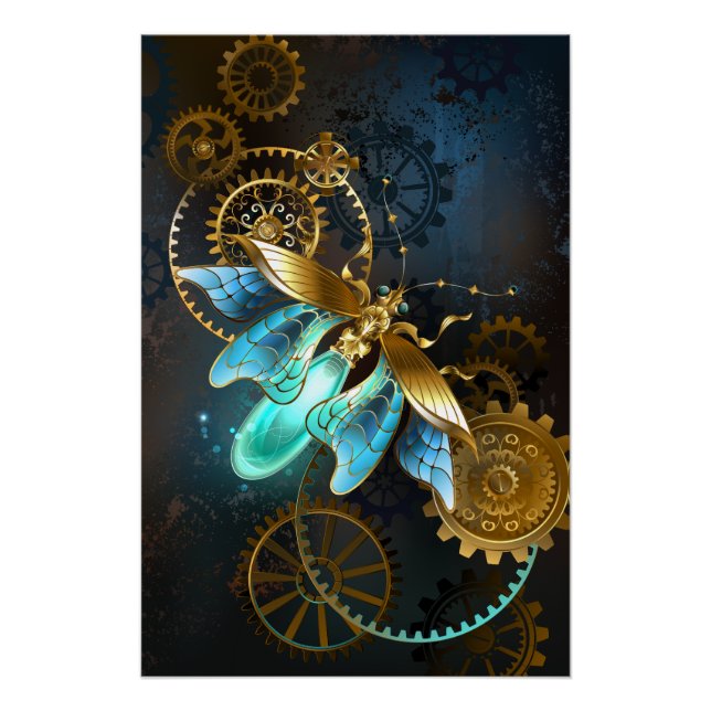 Steampunk Glühwürmchen Poster (Vorderseite)