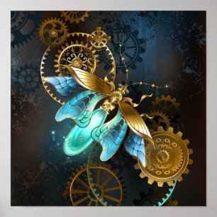 Steampunk Glühwürmchen Poster