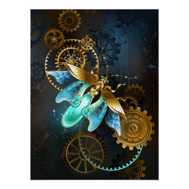 Steampunk Glühwürmchen Poster (Vorderseite)