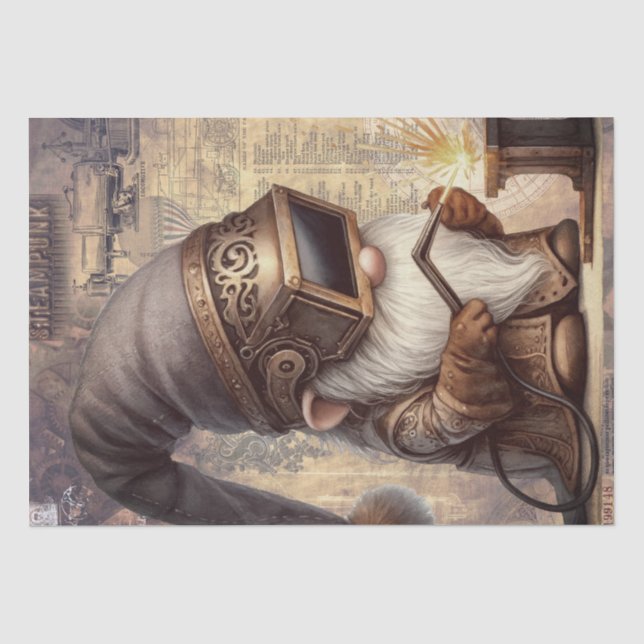 Steampunk Gnome Seidenpapier (Vorderseite)