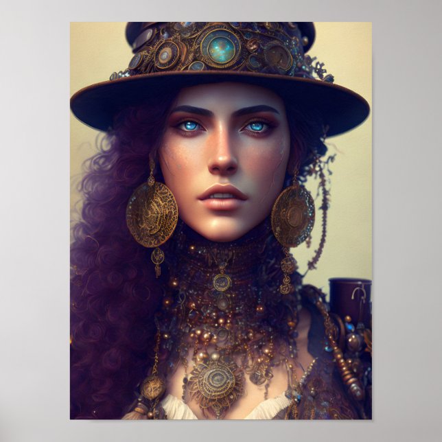 Steampunk Goddess Poster (Vorne)