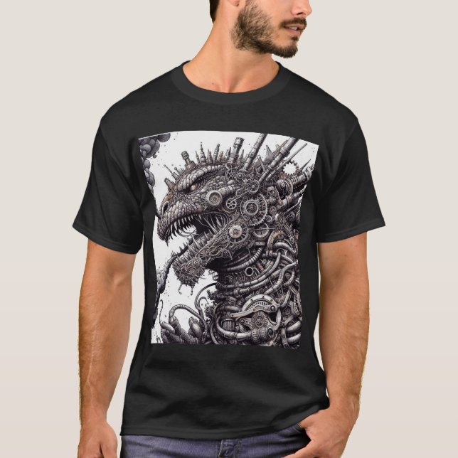 Steampunk Godzilla T-Shirt (Vorderseite)