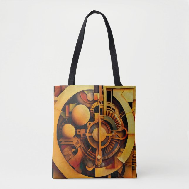Steampunk Goldener Mechanismus Abstract (Vorderseite)