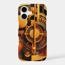 Steampunk Goldener Mechanismus Abstract