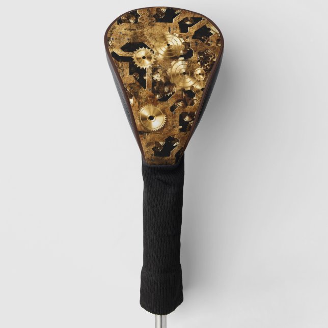 Steampunk Golf Headcover (Vorderseite)