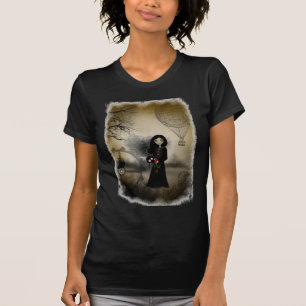 Steampunk Goth das T-Shirt der Mädchen-Frauen
