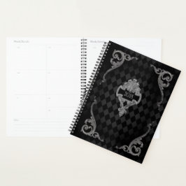 Steampunk Goth Mit Monogramm Planer
