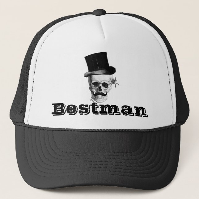 Steampunk-Gothic-Bestman Truckerkappe (Vorderseite)