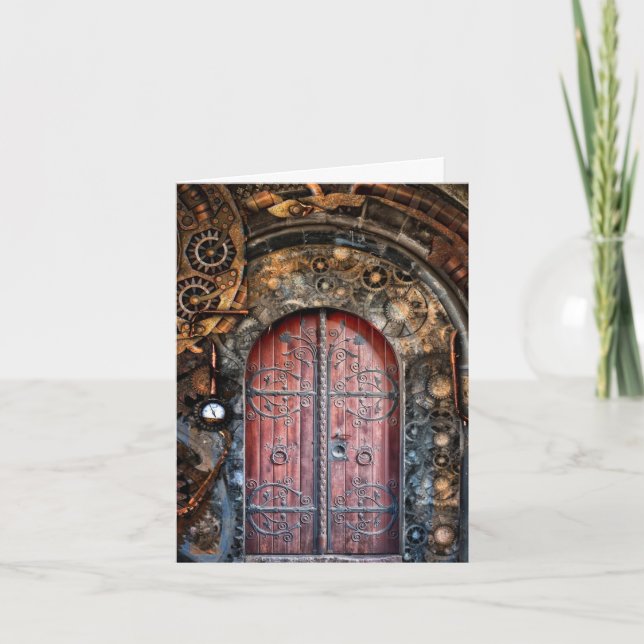 Steampunk Gothic Door Karte (Vorderseite)