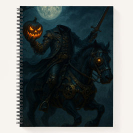 Steampunk-Gothic-Horror-Kopfloser Reiter Notizbuch