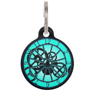 Steampunk Gothic Ironwork Clock Visible Gears Haustiermarke