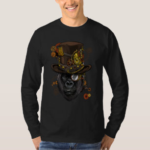 Steampunk-Gotik-Gorilla-Affe-Mechanischer Ani T-Shirt