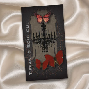 Steampunk-Gotik-Schmetterling Paris Vintage-Kronle Visitenkarte