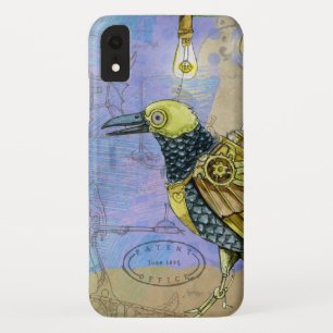 Steampunk Grunge Zeichn von Mechanischem Vogel Case-Mate iPhone Hülle