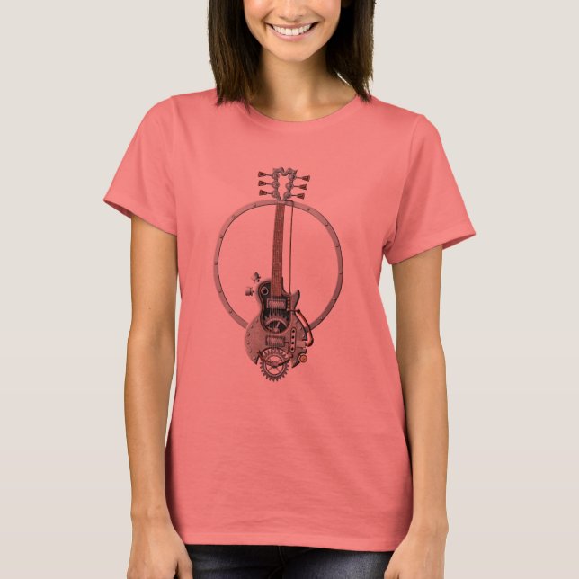 Steampunk Guitar T-Shirt (Vorderseite)