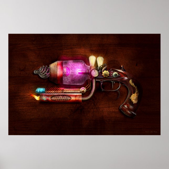Steampunk - Gun - Der Neuralizer Poster (Vorne)