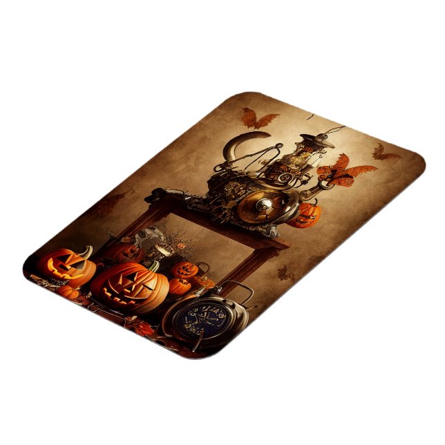Steampunk Halloween Flexible Foto Magnet (Linke Seite)