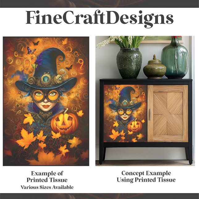 Steampunk Halloween Kürbislaterne F4 Decoupage Seidenpapier (Von Creator hochgeladen)