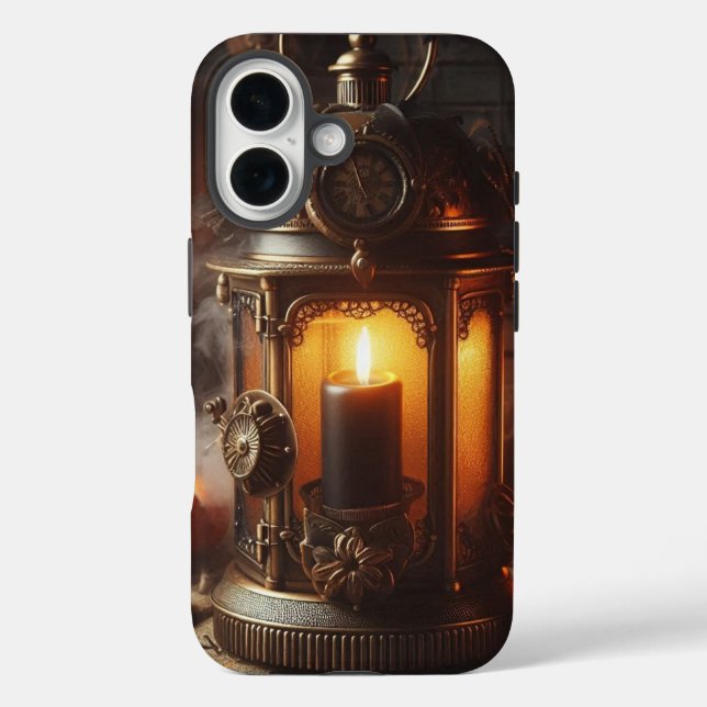 Steampunk-Halloween-Laterne iPhone / iPad-Hülle Case-Mate iPhone Hülle (Rückseite)