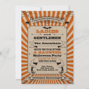 Steampunk Halloween-Party Einladung