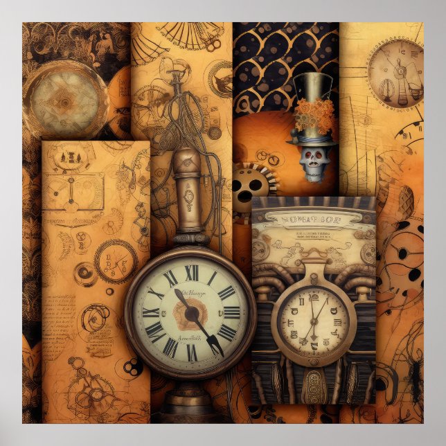 Steampunk Halloween Poster (Vorne)