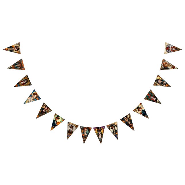 Steampunk Halloween Wimpelkette (Alle)