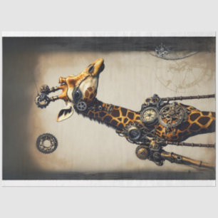 Steampunk-Happy-Kamel-Entcoupage Seidenpapier