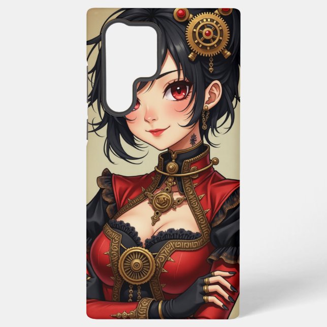Steampunk-Harlekin Samsung Galaxy Hülle (Rückseite)