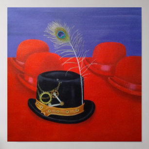 Steampunk Hats Poster