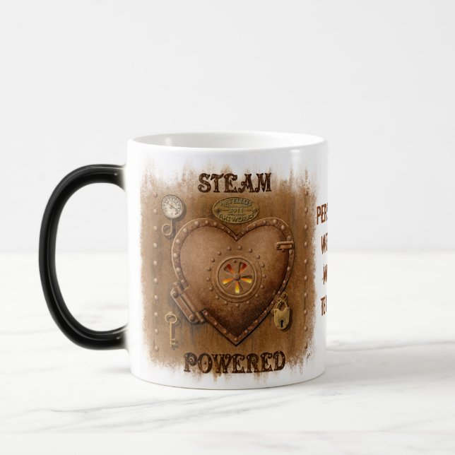 Steampunk Heart Personalisiert Verwandlungstasse (Links)