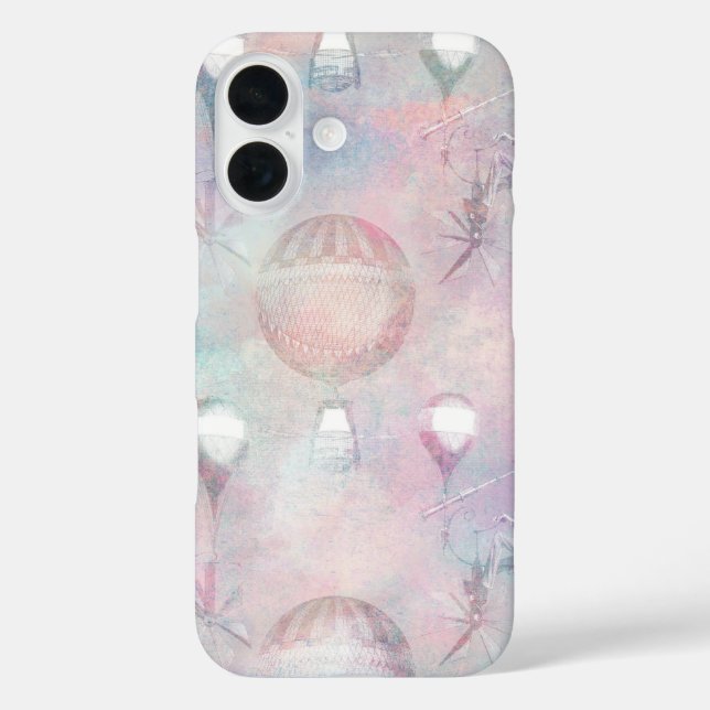 Steampunk-Heißluftballons | VINTAG Case-Mate iPhone Hülle (Rückseite)