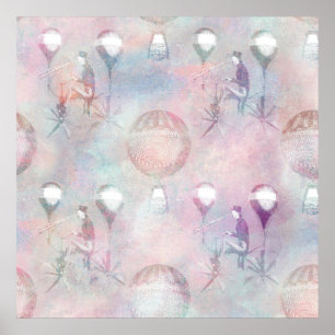 Steampunk-Heißluftballons   VINTAG Poster