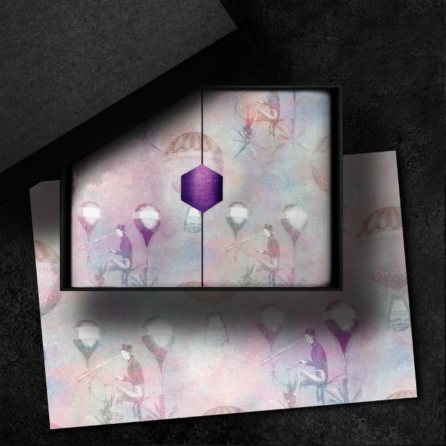 Steampunk-Heißluftballons | VINTAG Seidenpapier (Von Creator hochgeladen)