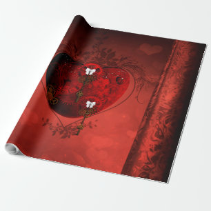 Steampunk-Herz Geschenkpapier