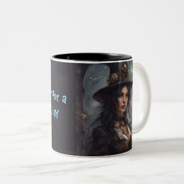 Steampunk-Hexentrank für einen magischen Tag Zweifarbige Tasse